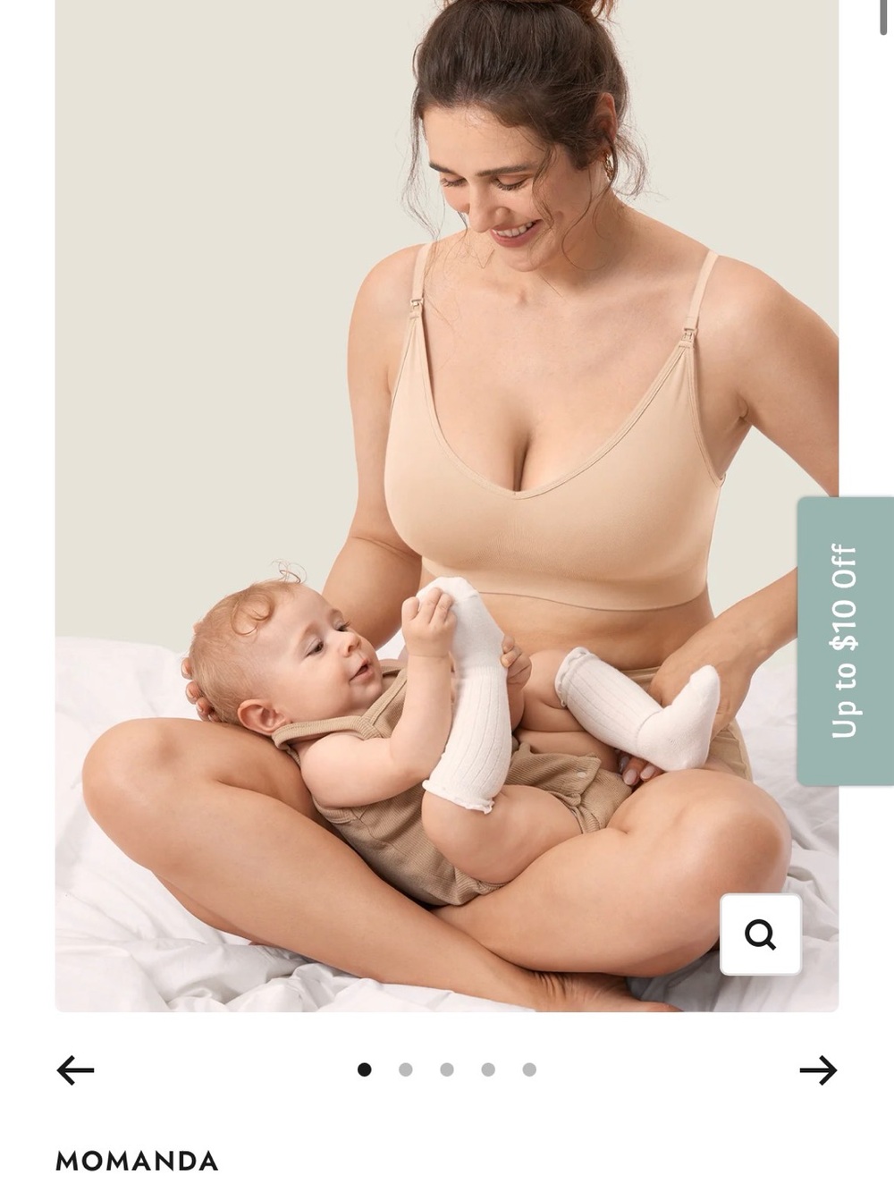 Mōmanda Seamless Nursing Bra - Soft Comfort Wireless Bra